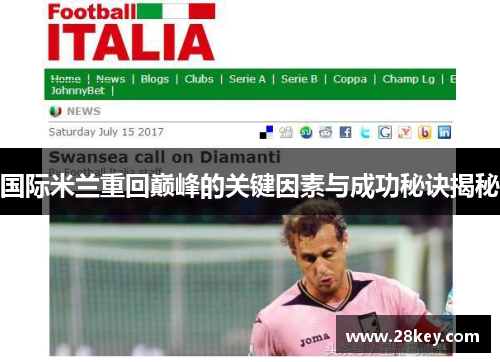 国际米兰重回巅峰的关键因素与成功秘诀揭秘
