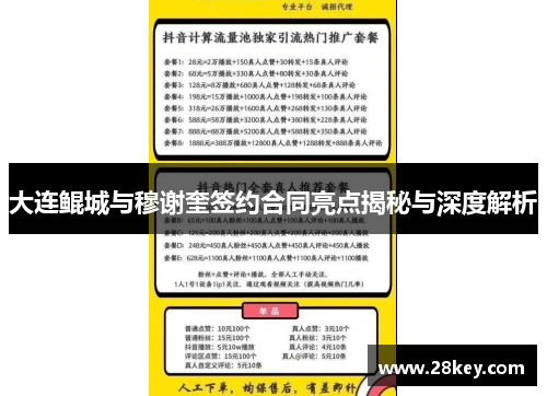 大连鲲城与穆谢奎签约合同亮点揭秘与深度解析